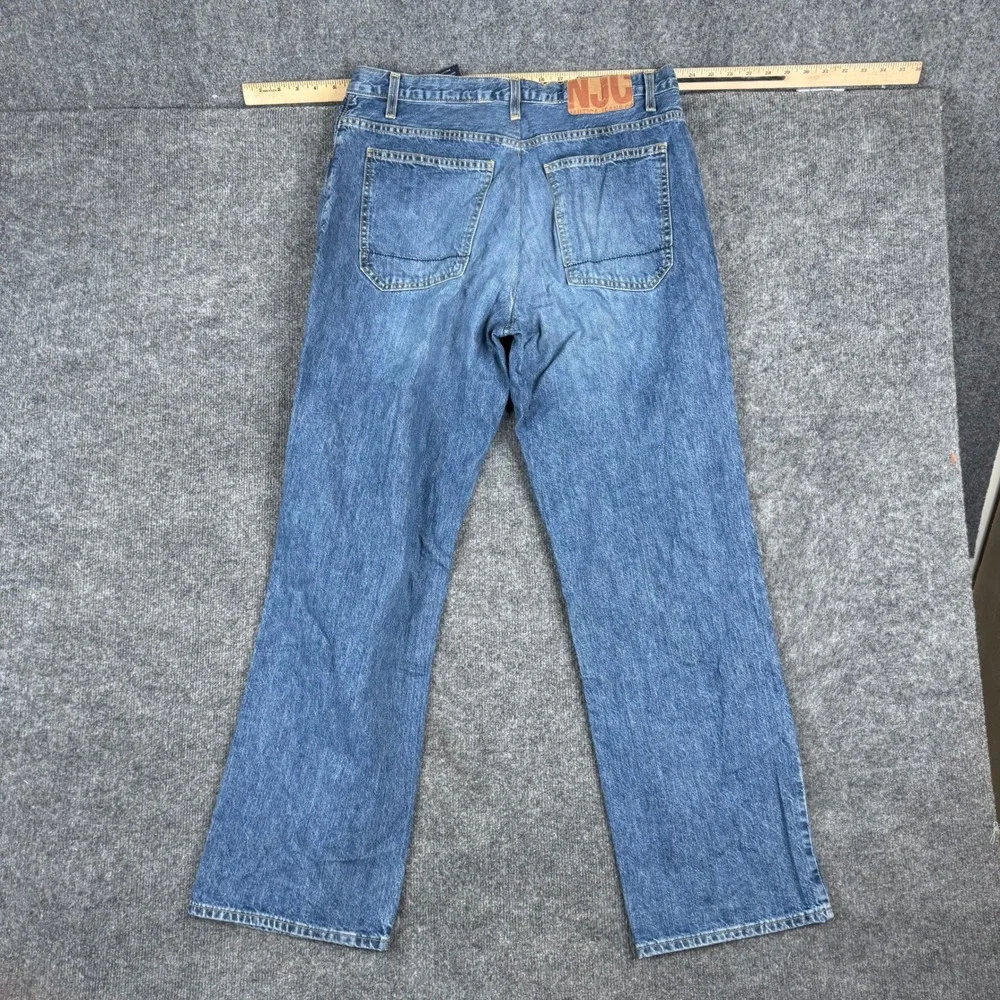 Nautica Jeans Mens Size 36x32‎ Blue Straight Leg Cotton Denim Casual Pants 36x31